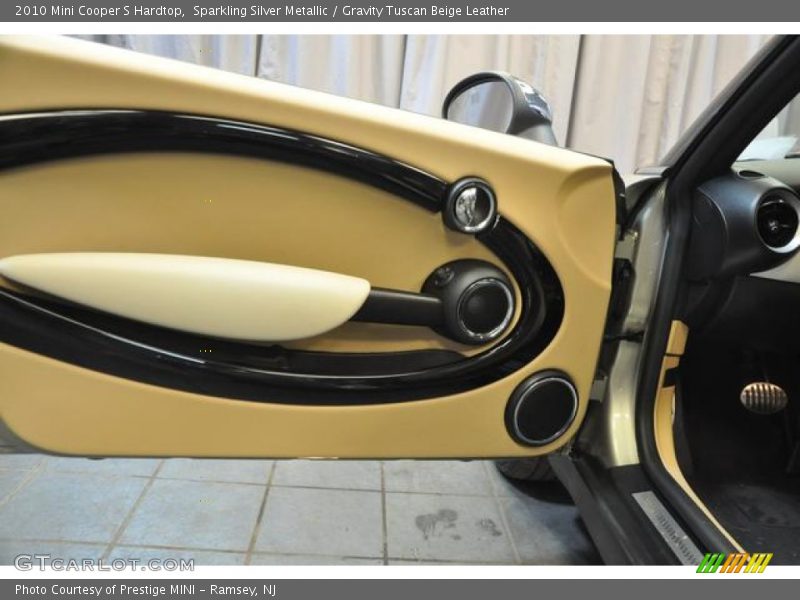 Sparkling Silver Metallic / Gravity Tuscan Beige Leather 2010 Mini Cooper S Hardtop