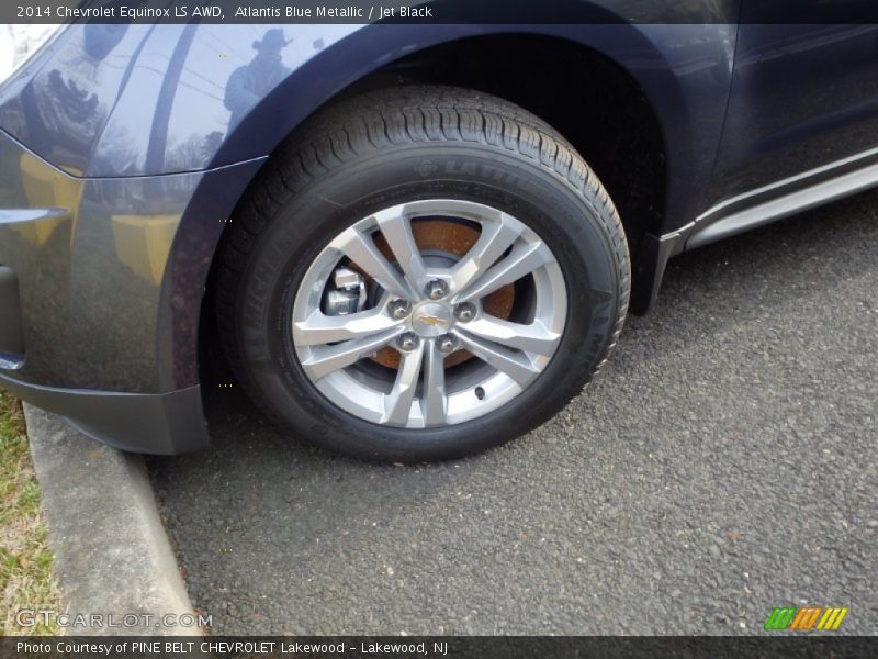 Atlantis Blue Metallic / Jet Black 2014 Chevrolet Equinox LS AWD