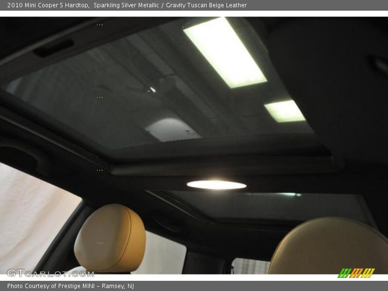 Sparkling Silver Metallic / Gravity Tuscan Beige Leather 2010 Mini Cooper S Hardtop