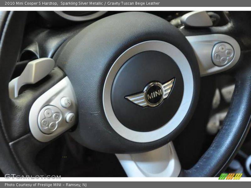 Sparkling Silver Metallic / Gravity Tuscan Beige Leather 2010 Mini Cooper S Hardtop