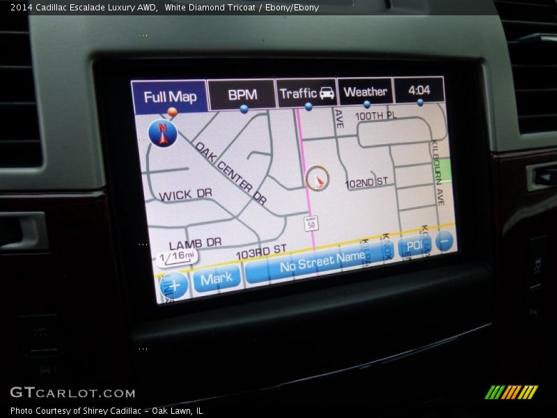 White Diamond Tricoat / Ebony/Ebony 2014 Cadillac Escalade Luxury AWD