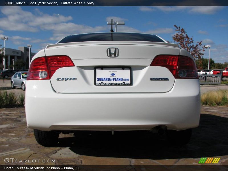 Taffeta White / Ivory 2008 Honda Civic Hybrid Sedan