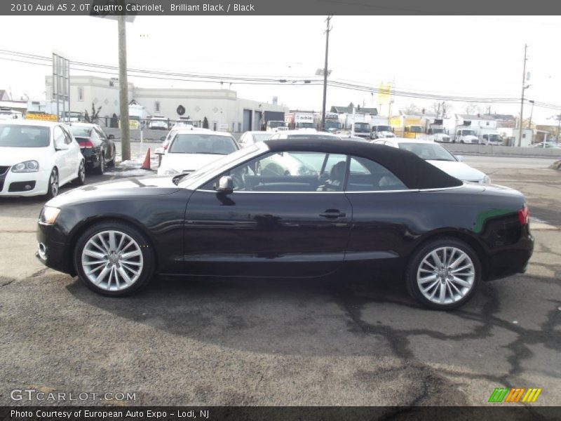 Brilliant Black / Black 2010 Audi A5 2.0T quattro Cabriolet