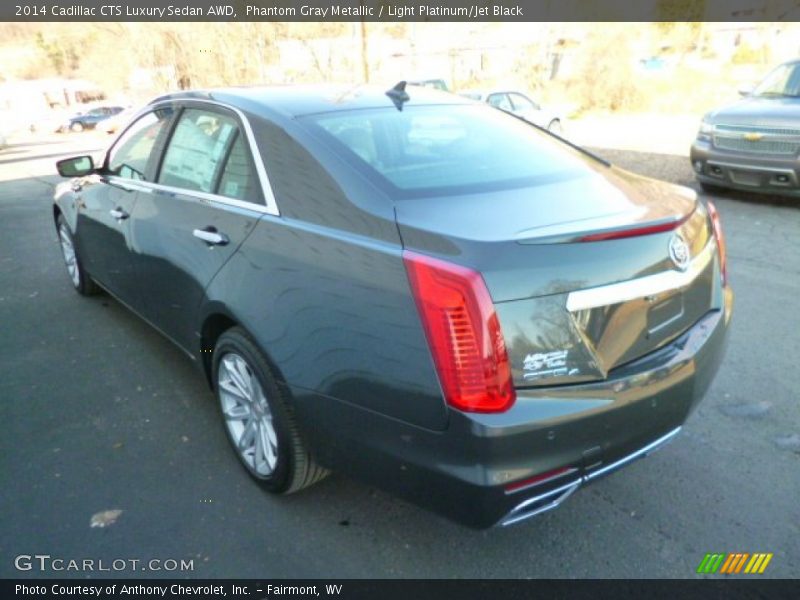Phantom Gray Metallic / Light Platinum/Jet Black 2014 Cadillac CTS Luxury Sedan AWD