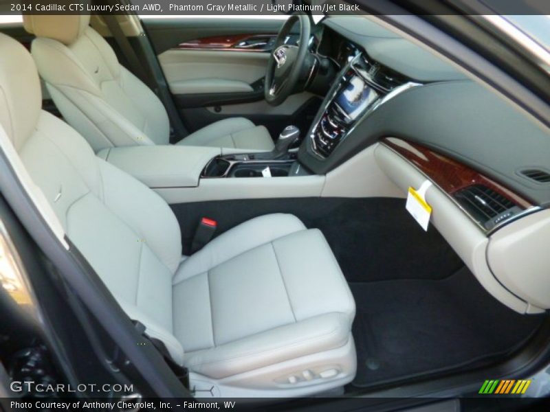 Phantom Gray Metallic / Light Platinum/Jet Black 2014 Cadillac CTS Luxury Sedan AWD