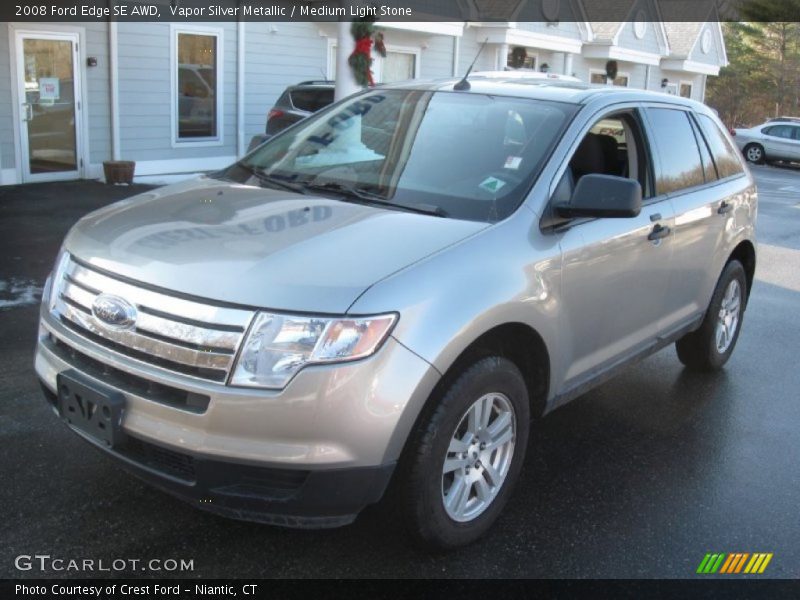 Vapor Silver Metallic / Medium Light Stone 2008 Ford Edge SE AWD