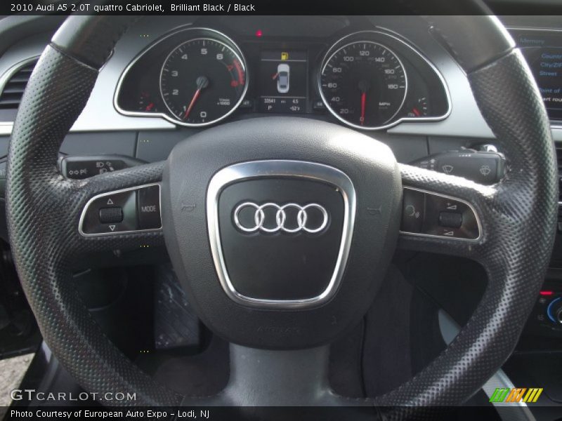 Brilliant Black / Black 2010 Audi A5 2.0T quattro Cabriolet