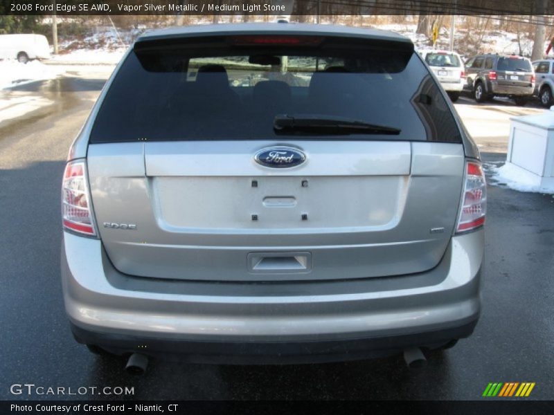 Vapor Silver Metallic / Medium Light Stone 2008 Ford Edge SE AWD