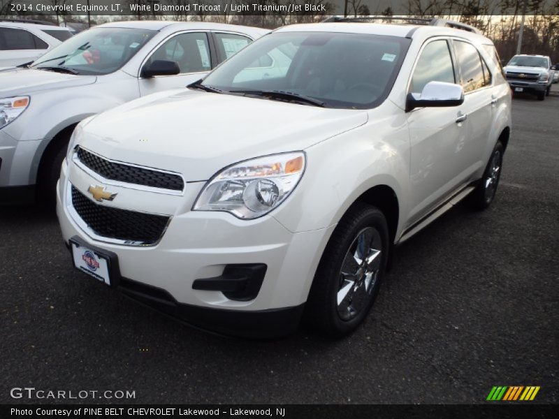 White Diamond Tricoat / Light Titanium/Jet Black 2014 Chevrolet Equinox LT