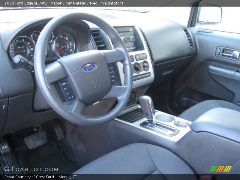Vapor Silver Metallic / Medium Light Stone 2008 Ford Edge SE AWD