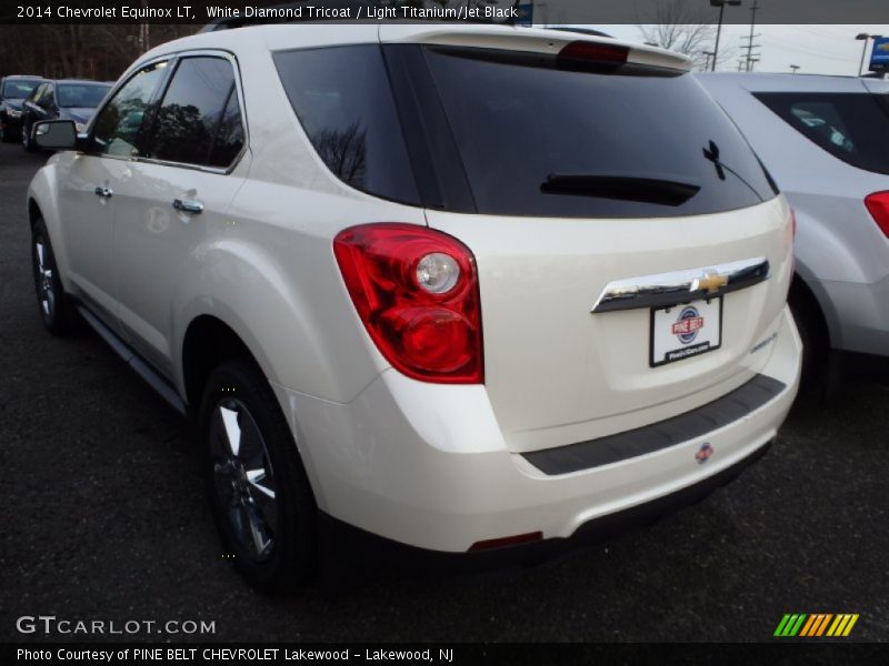 White Diamond Tricoat / Light Titanium/Jet Black 2014 Chevrolet Equinox LT