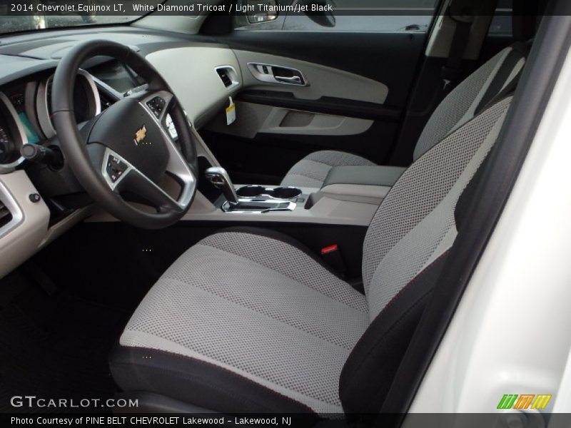 White Diamond Tricoat / Light Titanium/Jet Black 2014 Chevrolet Equinox LT