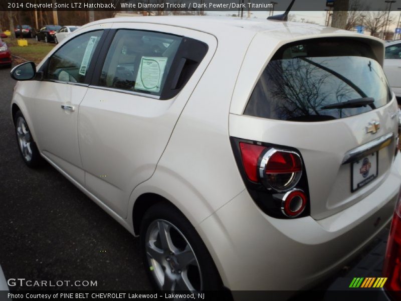 White Diamond Tricoat / Dark Pewter/Dark Titanium 2014 Chevrolet Sonic LTZ Hatchback