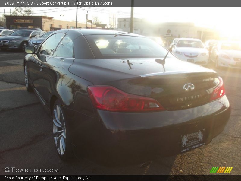 Black Obsidian / Stone 2009 Infiniti G 37 S Sport Convertible