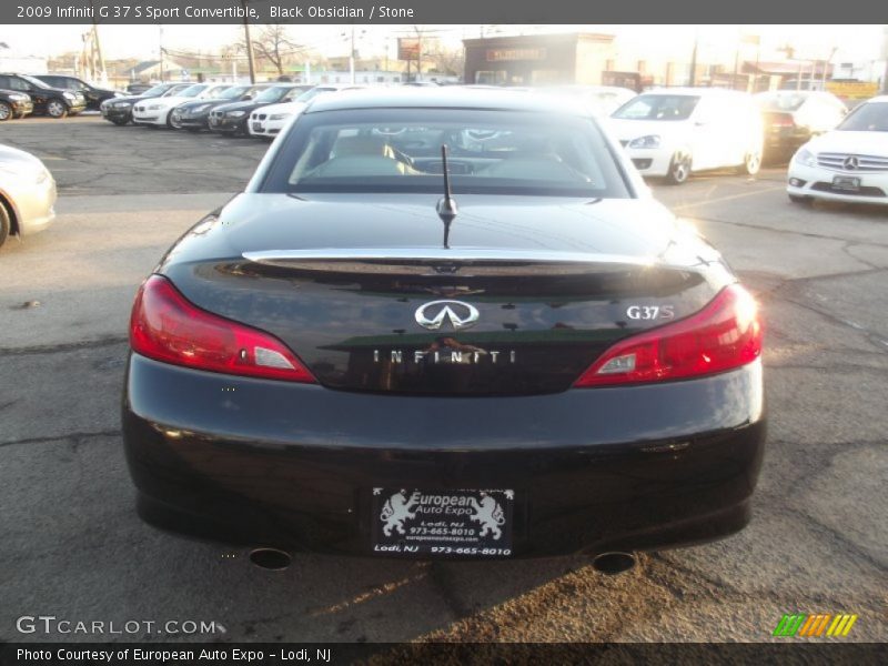 Black Obsidian / Stone 2009 Infiniti G 37 S Sport Convertible