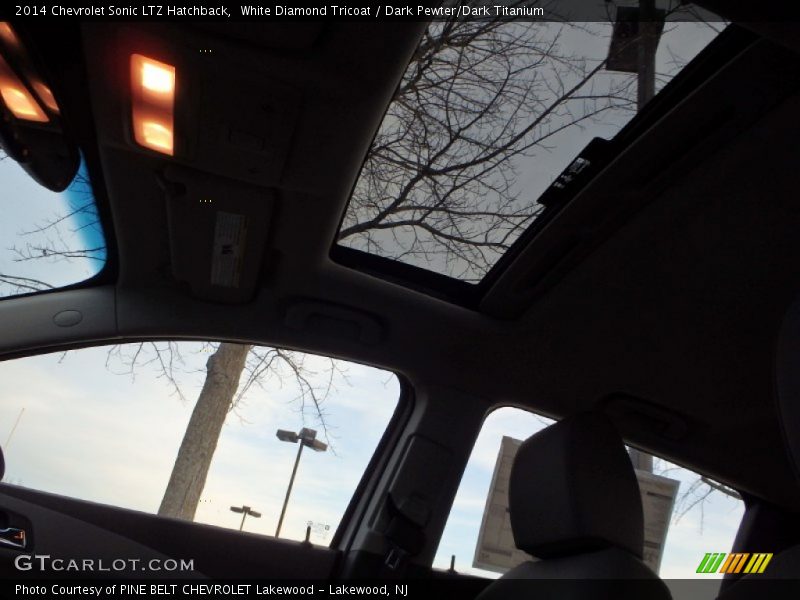 White Diamond Tricoat / Dark Pewter/Dark Titanium 2014 Chevrolet Sonic LTZ Hatchback