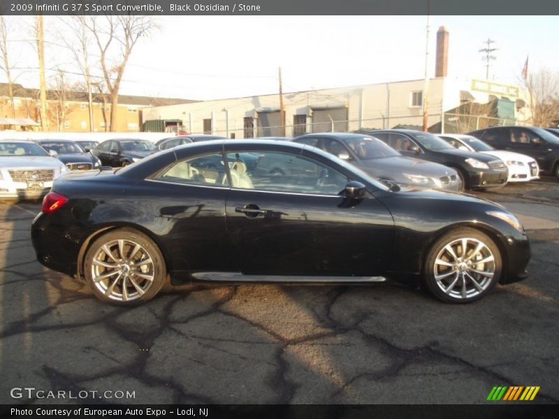Black Obsidian / Stone 2009 Infiniti G 37 S Sport Convertible