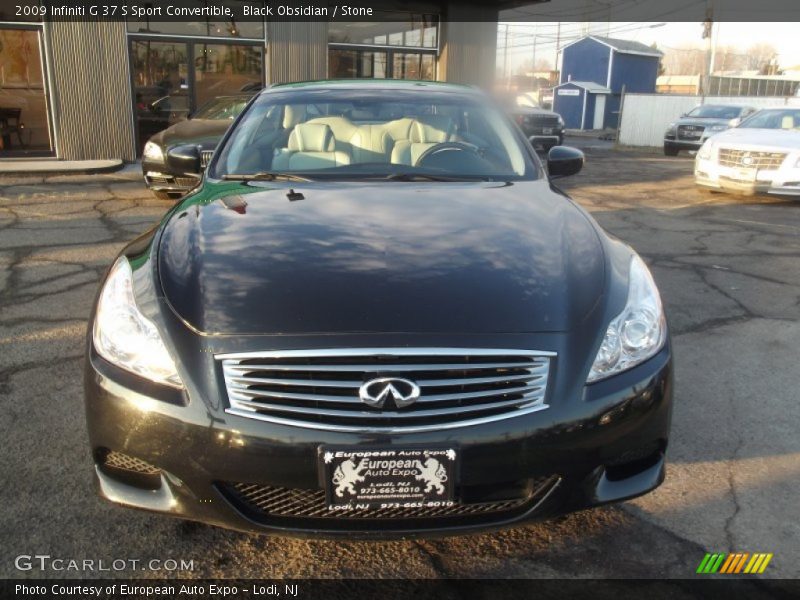 Black Obsidian / Stone 2009 Infiniti G 37 S Sport Convertible
