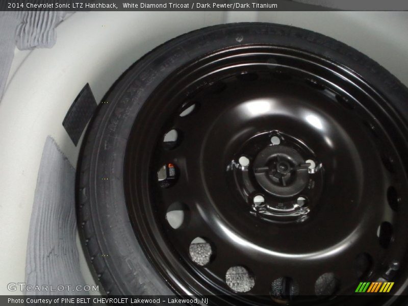 White Diamond Tricoat / Dark Pewter/Dark Titanium 2014 Chevrolet Sonic LTZ Hatchback