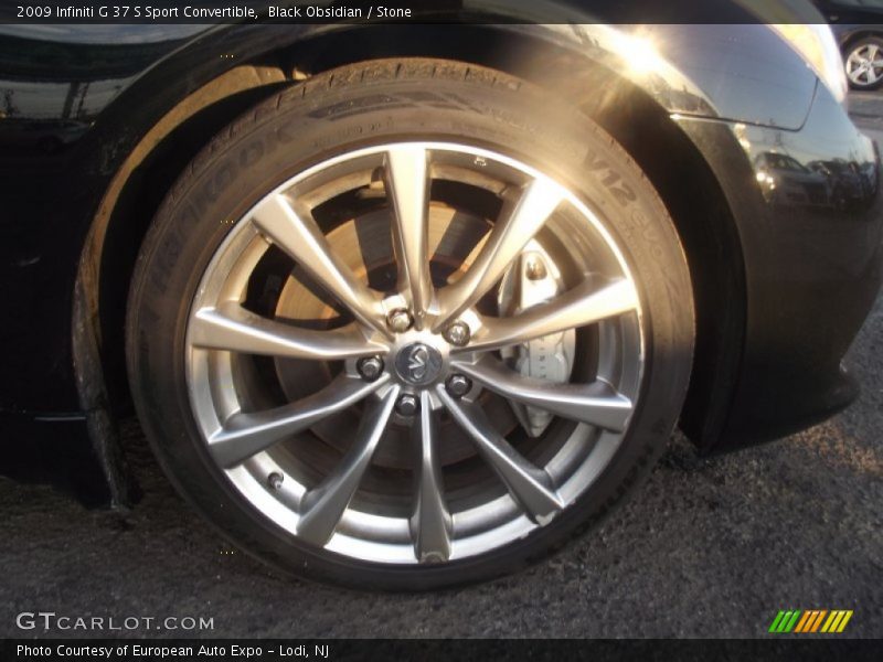 Black Obsidian / Stone 2009 Infiniti G 37 S Sport Convertible