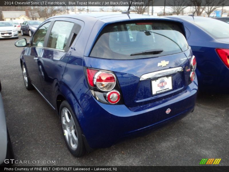 Blue Topaz Metallic / Jet Black/Dark Titanium 2014 Chevrolet Sonic LTZ Hatchback
