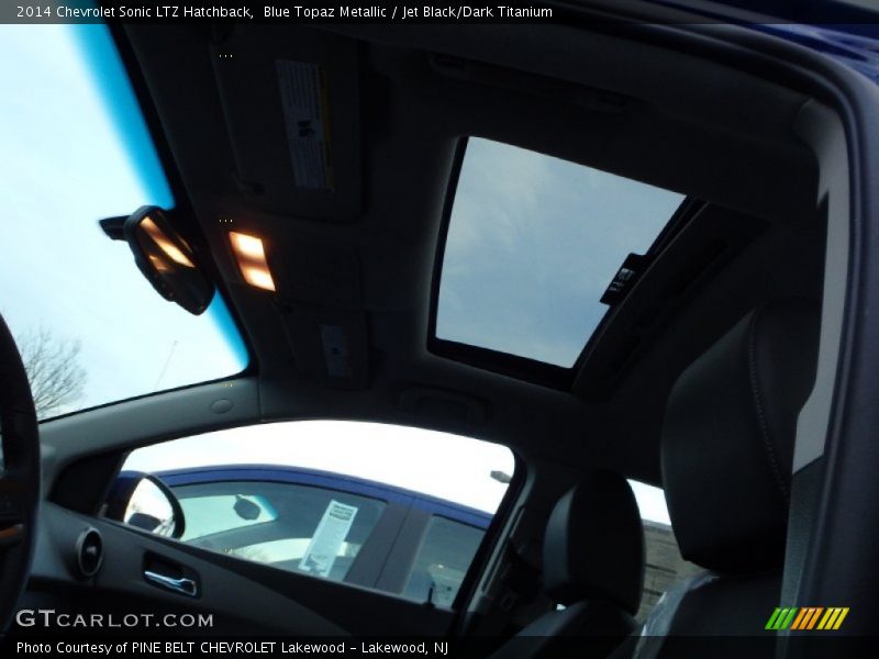 Blue Topaz Metallic / Jet Black/Dark Titanium 2014 Chevrolet Sonic LTZ Hatchback