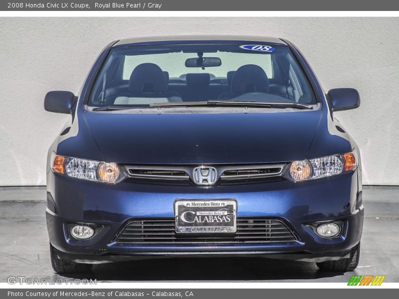 Royal Blue Pearl / Gray 2008 Honda Civic LX Coupe