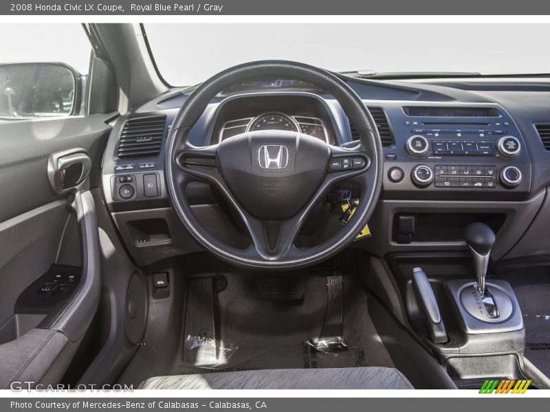 Royal Blue Pearl / Gray 2008 Honda Civic LX Coupe