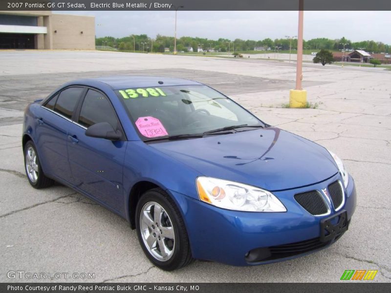 Electric Blue Metallic / Ebony 2007 Pontiac G6 GT Sedan