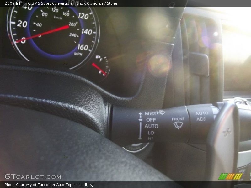Black Obsidian / Stone 2009 Infiniti G 37 S Sport Convertible
