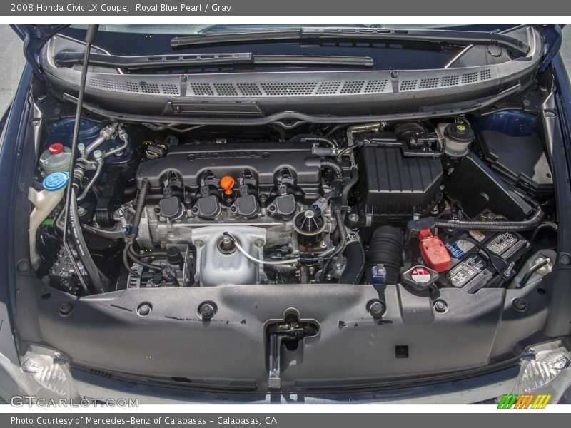Royal Blue Pearl / Gray 2008 Honda Civic LX Coupe