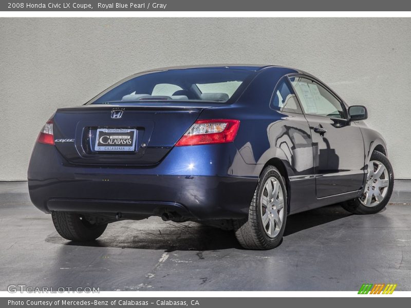Royal Blue Pearl / Gray 2008 Honda Civic LX Coupe