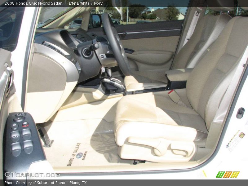 Taffeta White / Ivory 2008 Honda Civic Hybrid Sedan