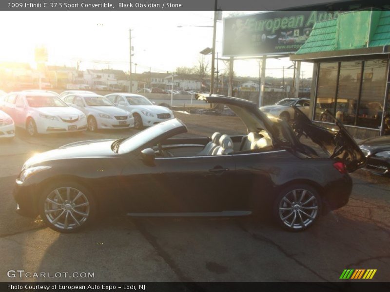 Black Obsidian / Stone 2009 Infiniti G 37 S Sport Convertible