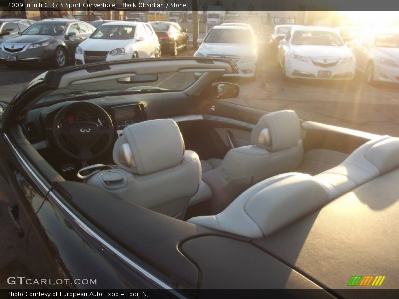 Black Obsidian / Stone 2009 Infiniti G 37 S Sport Convertible