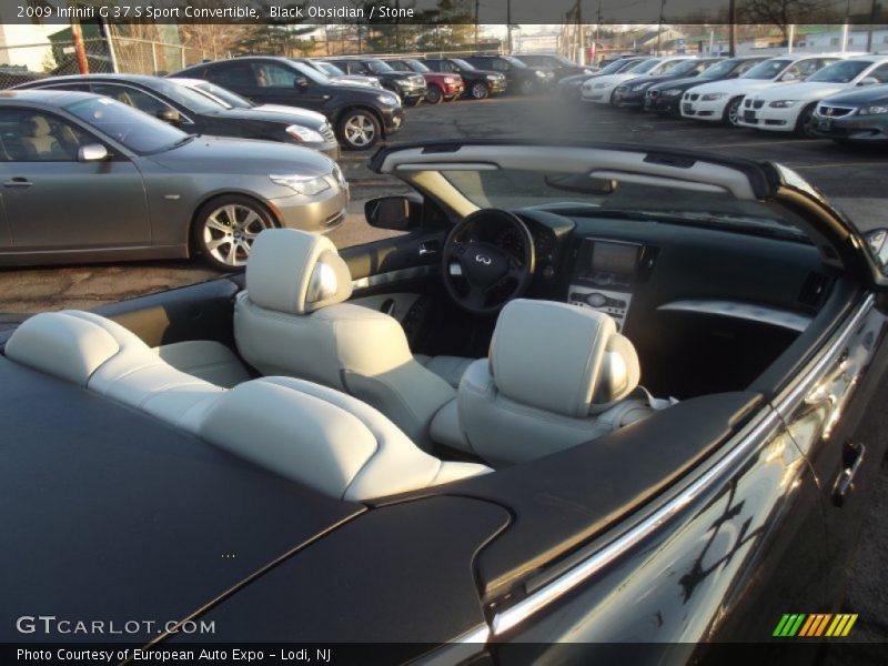 Black Obsidian / Stone 2009 Infiniti G 37 S Sport Convertible