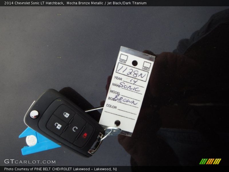 Mocha Bronze Metallic / Jet Black/Dark Titanium 2014 Chevrolet Sonic LT Hatchback