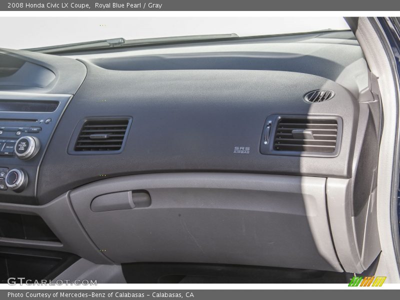 Royal Blue Pearl / Gray 2008 Honda Civic LX Coupe