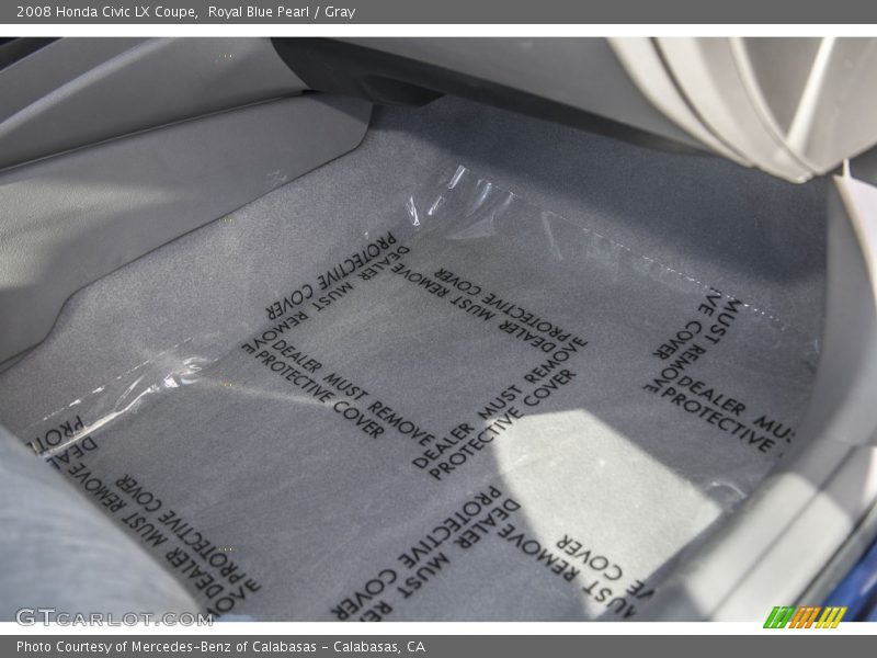 Royal Blue Pearl / Gray 2008 Honda Civic LX Coupe