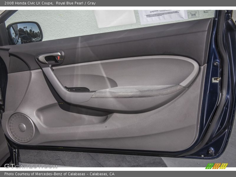 Royal Blue Pearl / Gray 2008 Honda Civic LX Coupe