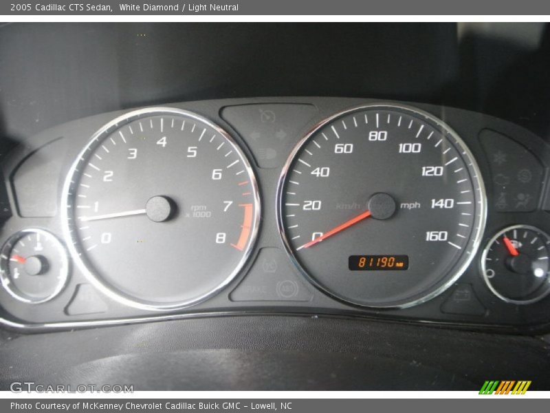 White Diamond / Light Neutral 2005 Cadillac CTS Sedan