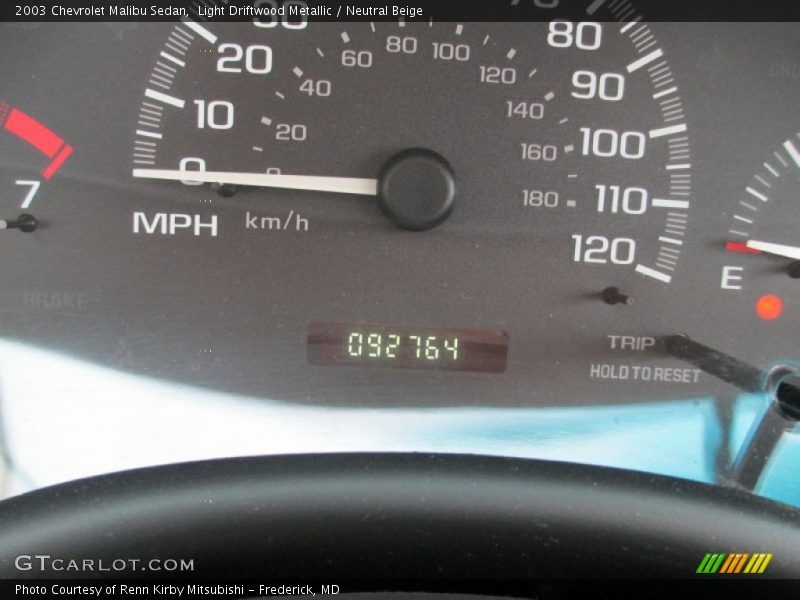 Light Driftwood Metallic / Neutral Beige 2003 Chevrolet Malibu Sedan