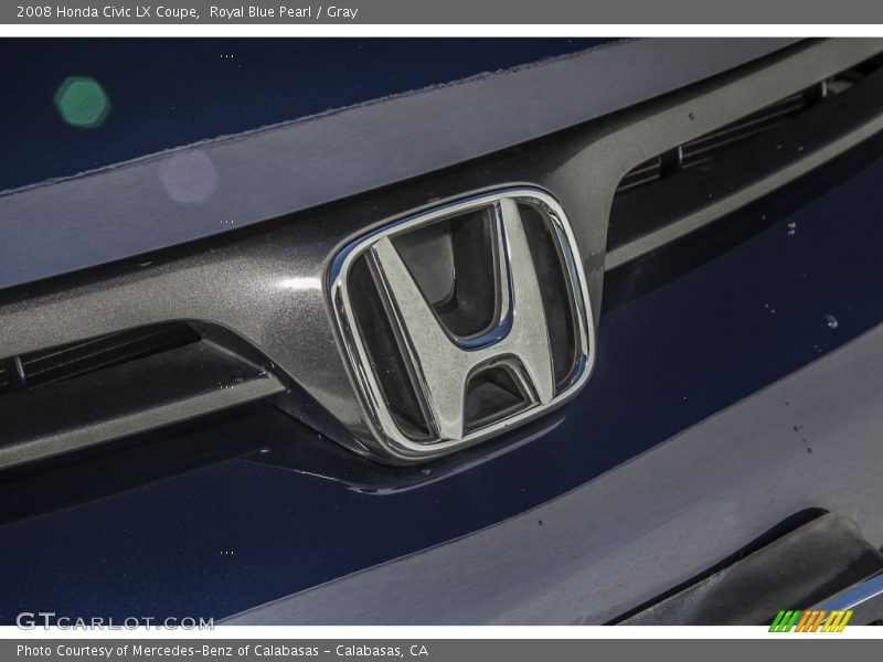 Royal Blue Pearl / Gray 2008 Honda Civic LX Coupe