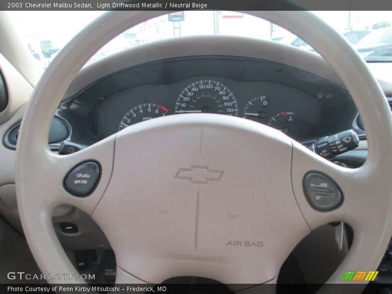 Light Driftwood Metallic / Neutral Beige 2003 Chevrolet Malibu Sedan