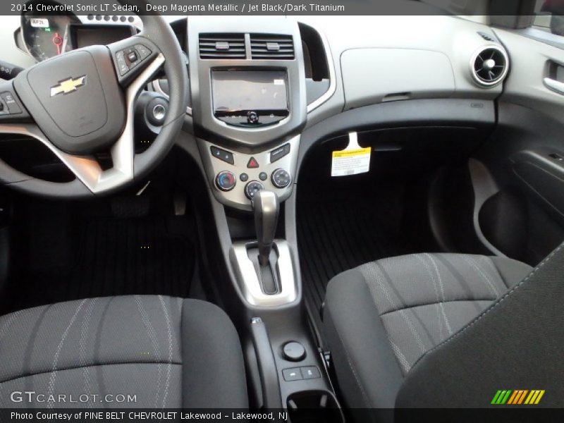 Deep Magenta Metallic / Jet Black/Dark Titanium 2014 Chevrolet Sonic LT Sedan