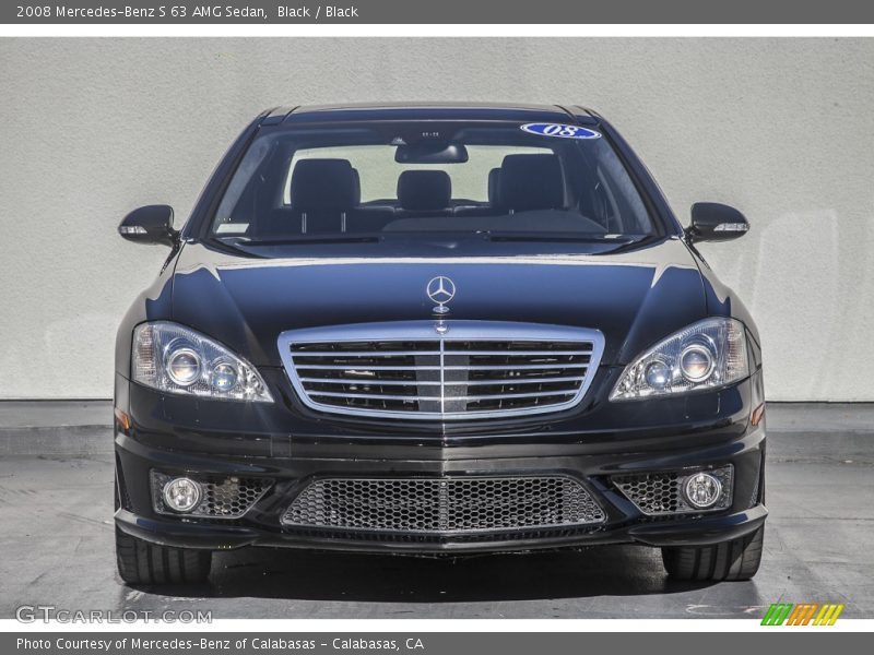 Black / Black 2008 Mercedes-Benz S 63 AMG Sedan