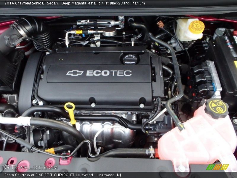 Deep Magenta Metallic / Jet Black/Dark Titanium 2014 Chevrolet Sonic LT Sedan