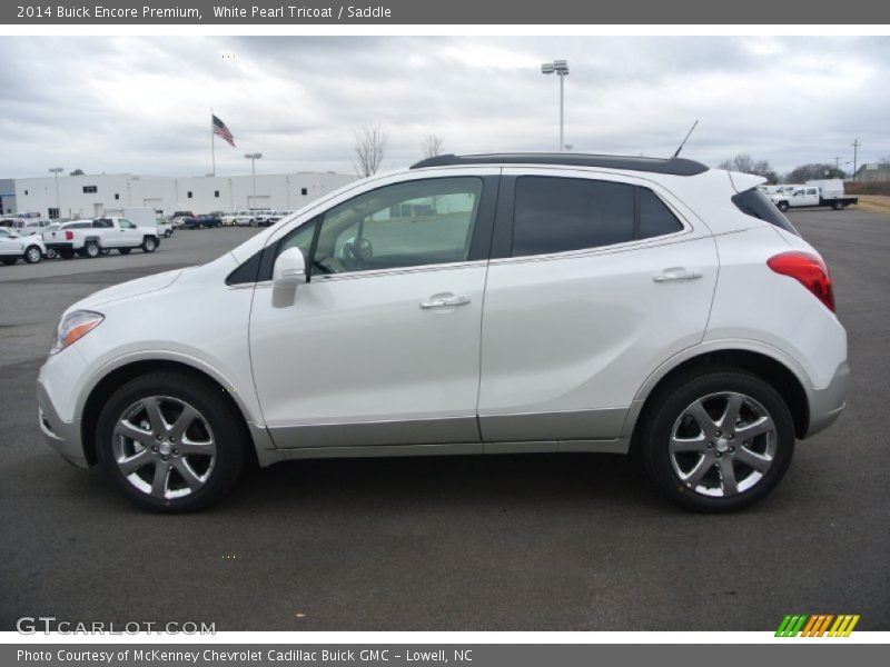 White Pearl Tricoat / Saddle 2014 Buick Encore Premium