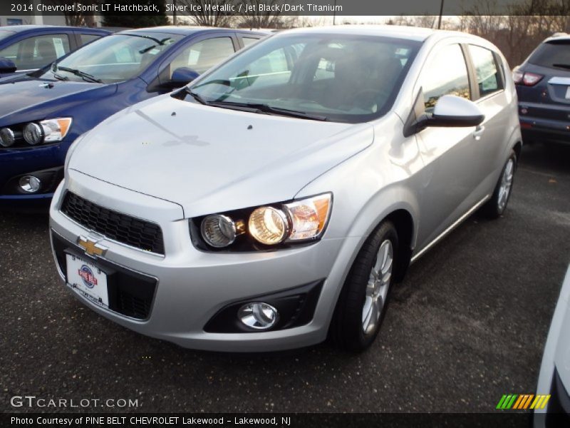 Silver Ice Metallic / Jet Black/Dark Titanium 2014 Chevrolet Sonic LT Hatchback