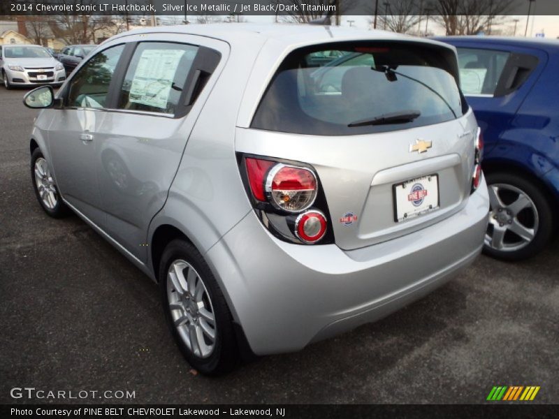 Silver Ice Metallic / Jet Black/Dark Titanium 2014 Chevrolet Sonic LT Hatchback